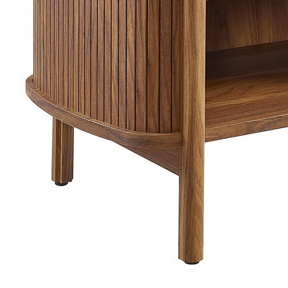 Modway Cadence Open 2 Shelves Nightstand in Walnut, , large