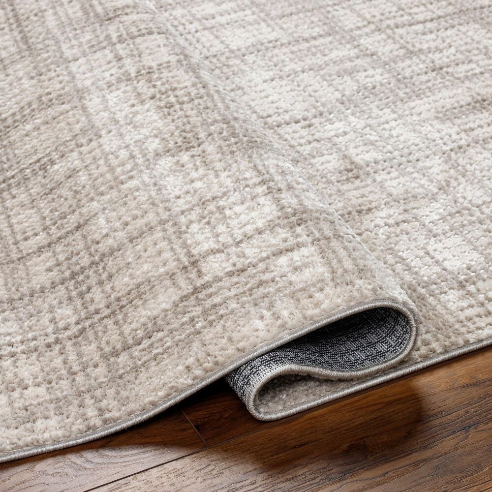 Surya Masha Geometric 6&#39;7&quot; x 9&#39; Ivory, Cream, Gray and Light Brown Area Rug, , large