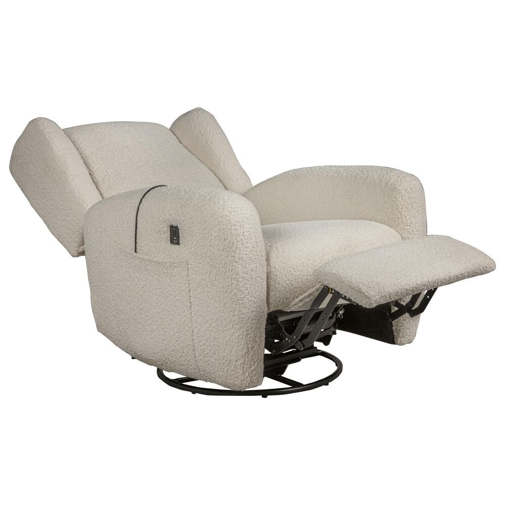 Eastern Shore Chloe Self Rocking Power Glider in Oyster, , large