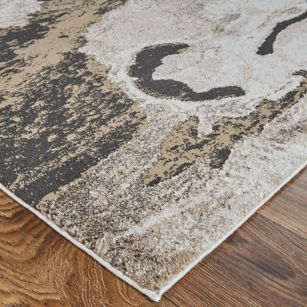 Feizy Vancouver 8&#39; x 10&#39; Charcoal and Beige Area Rug, , large