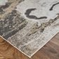 Feizy Vancouver 8" x 10" Charcoal and Beige Area Rug, , large