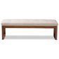 Baxton Studio Caramay Accent Bench in Light Beige, , large