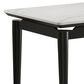 Furniture of America Kalor End Table in Black, White and Silver, , large