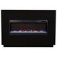 Legends Home Stardust Fireplace Mantel with Fireplace Insert in Seal Skin Black, , large