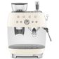 Smeg Espresso Manual Coffee Machine with Grinder in Cream, , large