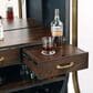 Howard Miller Boilermaker Wine and Bar Cabinet in Charcoal Gray and Aged Brass, , large