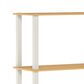 HOMLUX 5-Tier Display Rack in Beech and White, , large