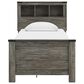 Ashley Frandern 5-Piece Twin Bookcase Storage Bedroom Set in Rustic Warm Gray, , large