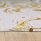 Kas Oriental Rugs Luna Watercolors 3"3" x 4"11" Gold and Grey Area Rug, , large