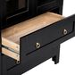 HOMLUX 71" Arched Kitchen Pantry Cabinet in Black, , large