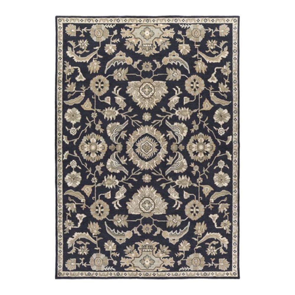 Surya Caesar CAE-1164 7'6" x 9'6" Navy/Beige/Moss/Taupe Area Rug, , large