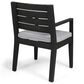Hearth and Haven 6-Piece Outdoor Dining Set with Light Grey Cushions in Dark Grey, , large