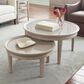 Stickley Furniture Maidsatone 28" Round Cocktail Table in Sandbank, , large