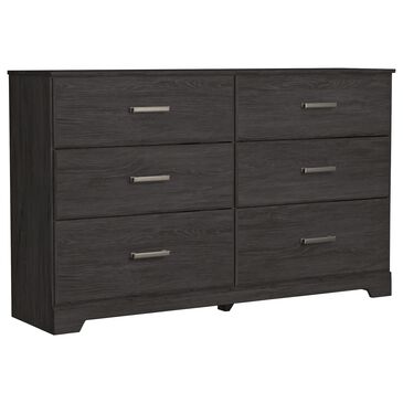 Signature Design by Ashley Belachime 6 Drawer Dresser in Dark Charcoal, , large