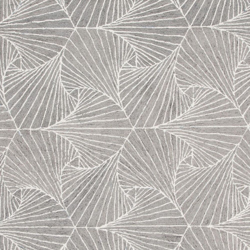 Safavieh Micro-Loop Geometric 2&#39;3&quot; x 7&#39; Grey and Ivory Runner, , large