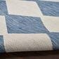 Nourison Positano Geometric Navy Blue 7" x 10" Indoor/Outdoor Area Rug, , large