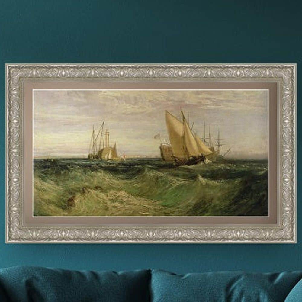 Deco TV Frames Premiere 32" Frame Bezel for Samsung the Frame TV in Tuscan Pearl, , large