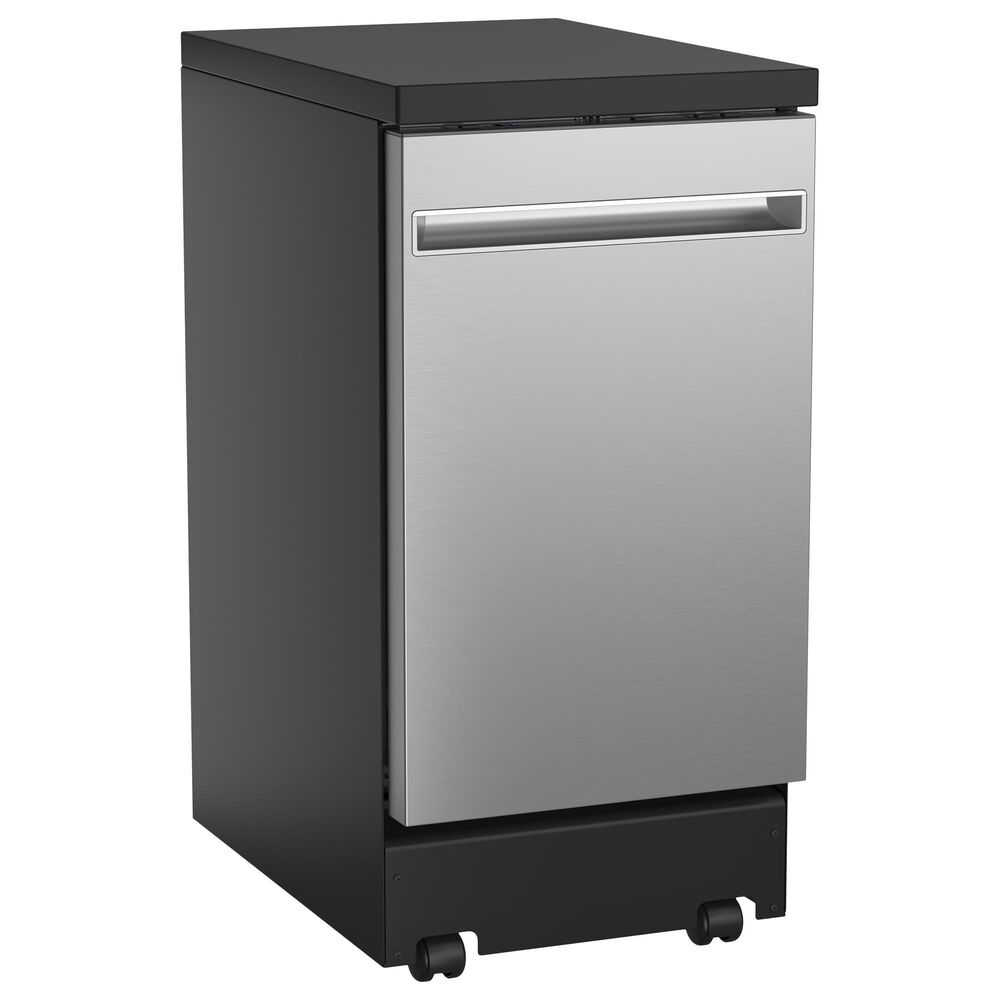 GE Appliances 18&quot; Portable Dishwasher in Stainless Steel, , large