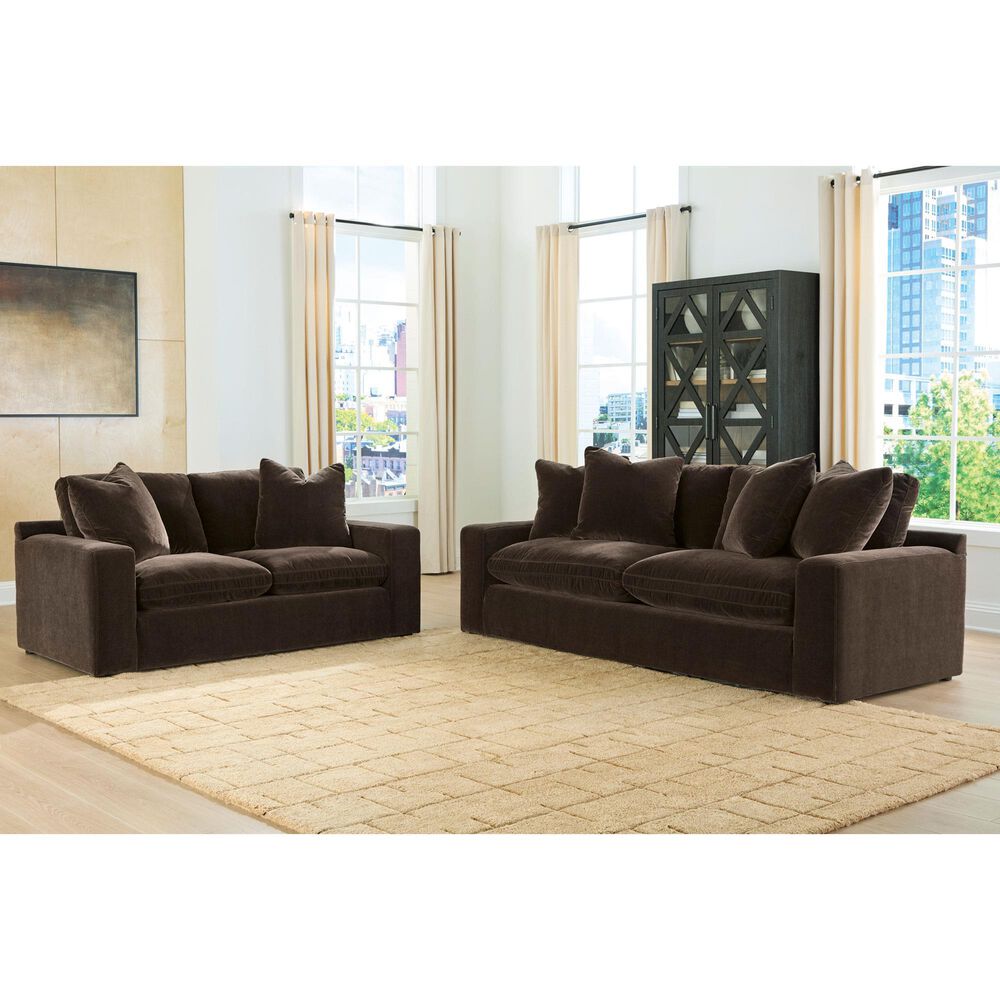 Ashley Maxton Heights Stationary Loveseat in Bittersweet, , large