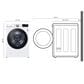 LG 7.4 Cu. Ft. Smart Front Load Electric Dryer with TurboSteam in White, , large