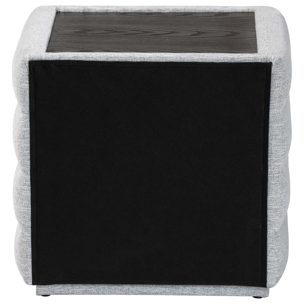 Baxton Studio Cadmus 2-Drawer Nightstand in Light Grey, , large