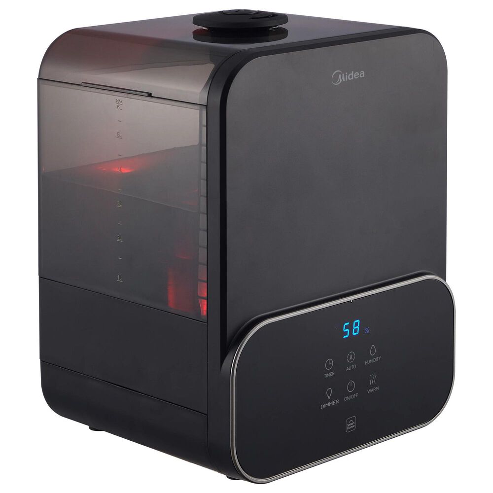 Midea 1.6-Gallon Ultrasonic Humidifier in Black, , large
