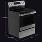 GE Profile 5.3 Cu. Ft. Smart Electric Range in Fingerprint Resistant Stainless, , large