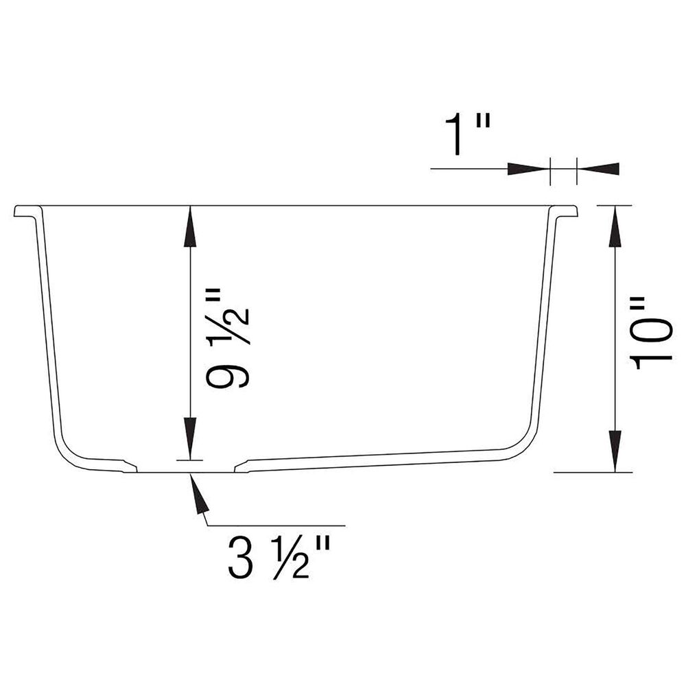 Blanco Diamond 1-3/4 Reverse Double Bowl Low Divide Kitchen Sink in Soft White, , large