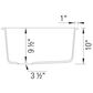 Blanco Diamond 1-3/4 Reverse Double Bowl Low Divide Kitchen Sink in Soft White, , large