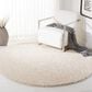 Safavieh August Shag AUG900C 5"3" Round Ivory Area Rug, , large