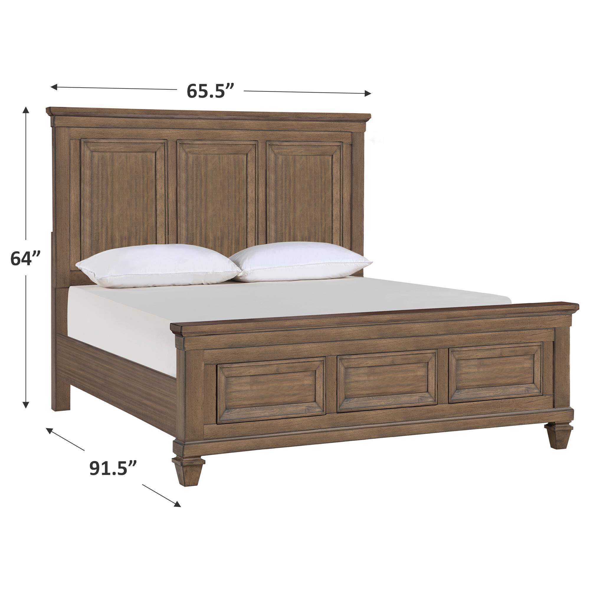 mariana New Heritage Mariana Queen Panel Bed in Vintage Mocha