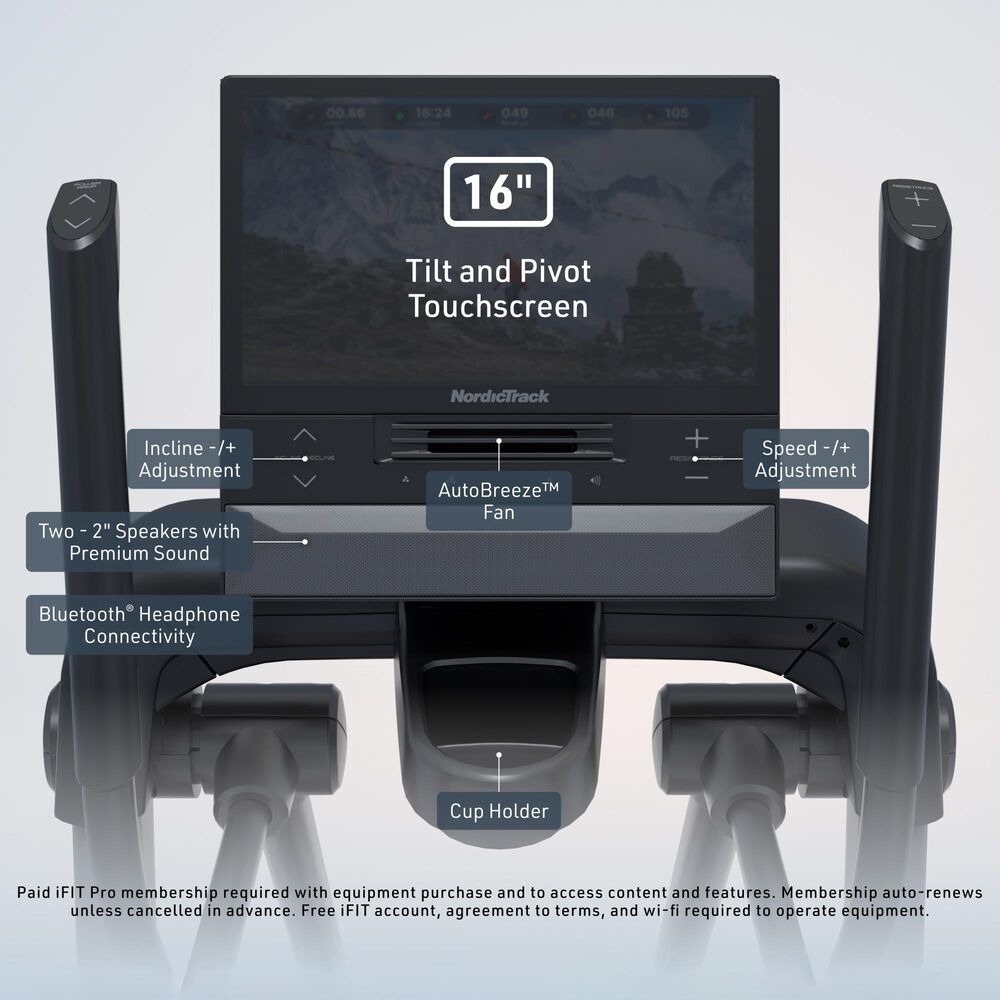 NordicTrack X16 Elliptical, , large