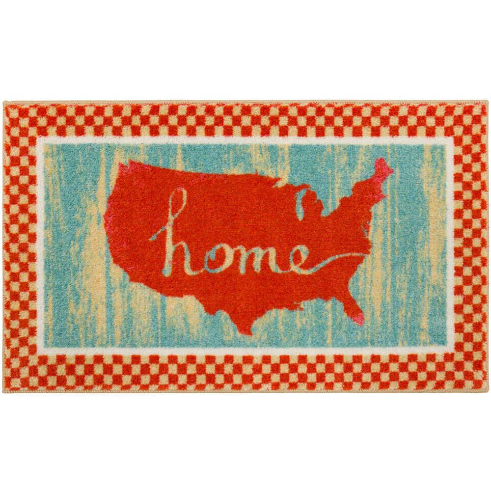 Karastan Americana USA 2' x 3'3" Red Area Rug , , large