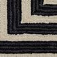 Feizy Maguire 8900F 3"6" x 5"6" Ivory and Black Area Rug, , large