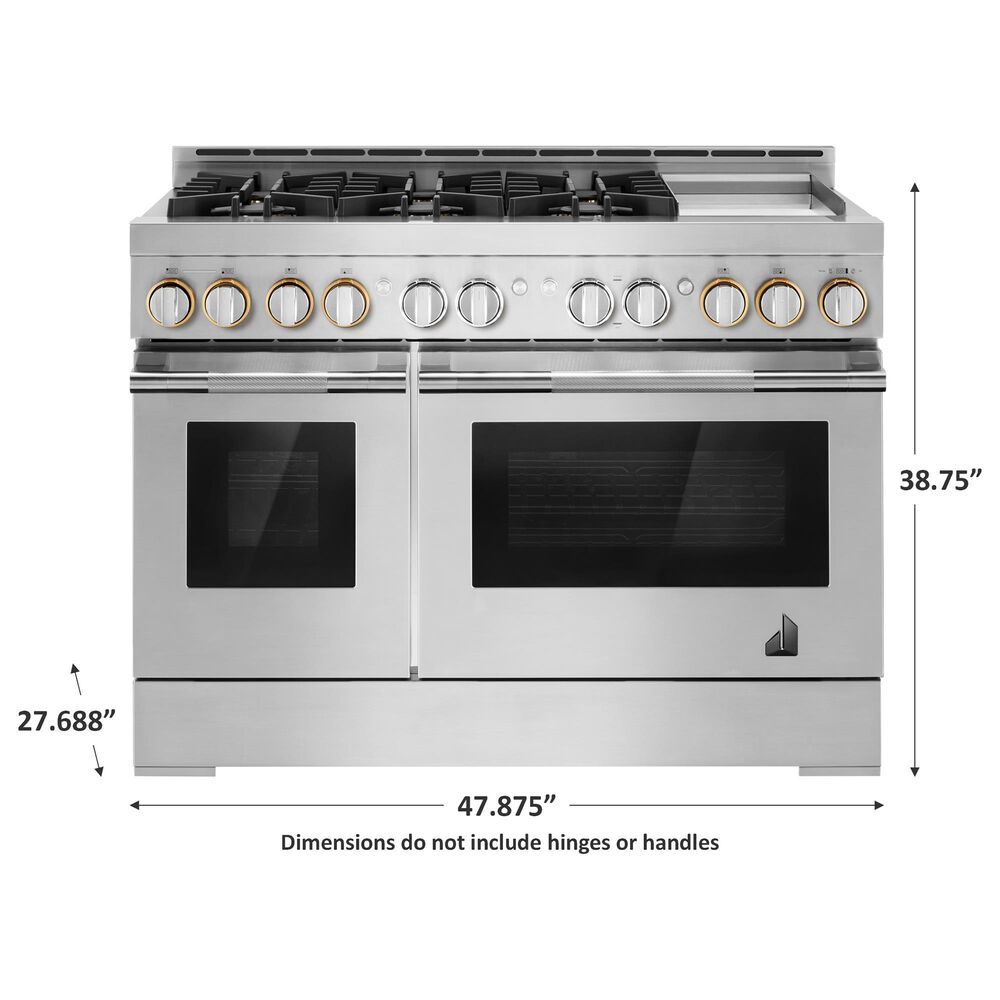 JennAir 48&quot; Gas Professional Range with Infused Griddle in Stainless Steel, , large
