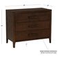Linon Home Decor Wilcox 3-Drawer Dresser in Espresso, , large