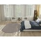 Nourison Courtyard Ivory and Charcoal 5" x 8" Oval Indoor/Outdoor Area Rug, , large