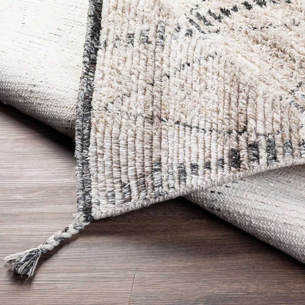 Surya Birch 5&#39; x 7&#39;6&quot; Beige, Cream, Gray, Charcoal and Black Area Rug, , large