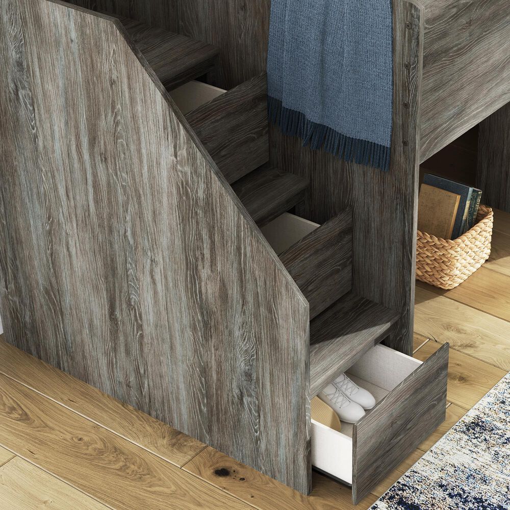 Ashley Frandern Twin Loft Bed in Gray, , large