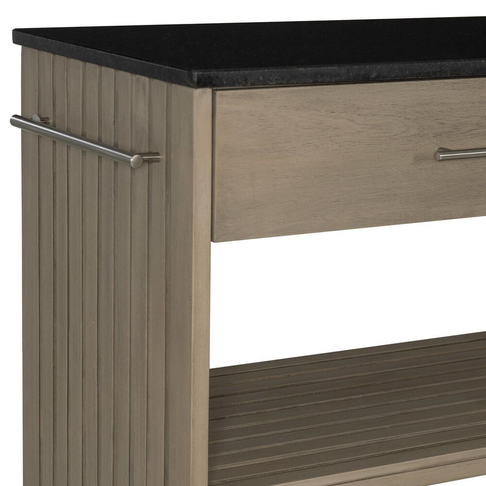 Linden Boulevard Giovanna Kitchen Cart in Grey and Black, , large