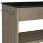 Linden Boulevard Giovanna Kitchen Cart in Grey and Black, , large