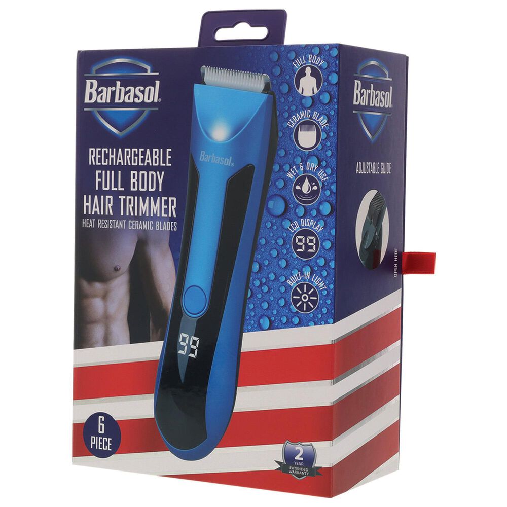 Barbosal Body Hair Trimmer in Black and Blue, , large