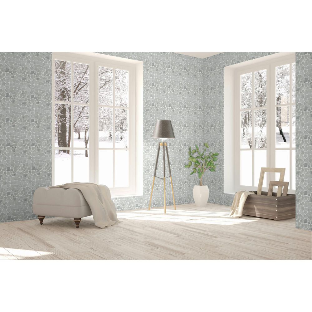 Dal-Tile Gamma Mystic 13&#39;&#39; X 13&#39;&#39; PEBBLE Natural Stone Mosaic Sheet, , large