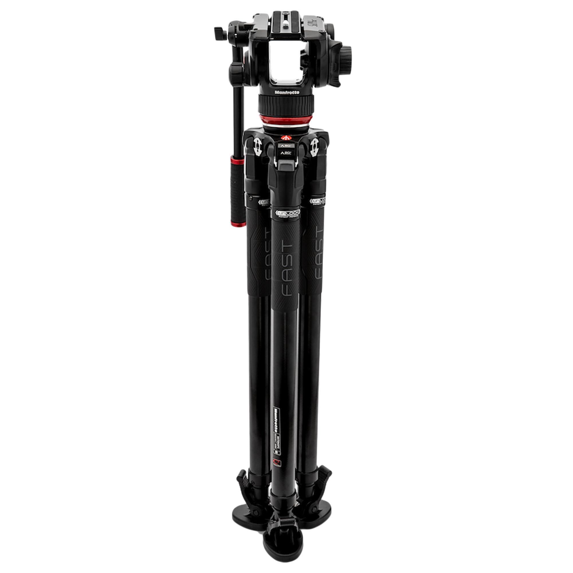 Manfrotto 504X Fluid Video Head with 635 Fast Single Carbon Leg in