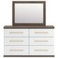 Ashley Kendanport 4 Piece Queen Bedroom Set in Brown and White, , large