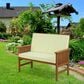 Noviland Patio Mediterranean Bench in Teak Oil, , large