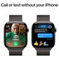 Apple Watch Series 10 GPS + Cellular 46mm Slate Titanium Case with Slate Milanese Loop - S/M, , large