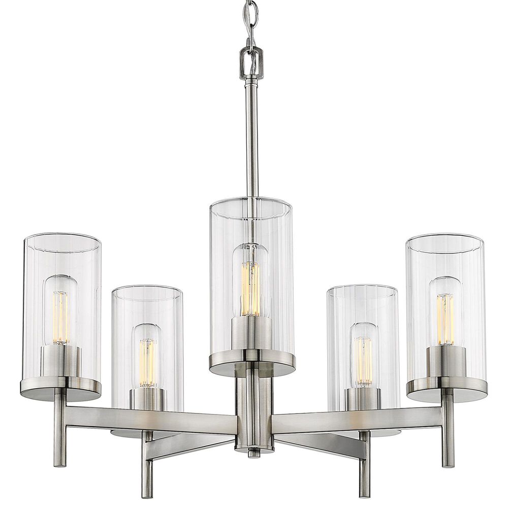 Golden Lighting Winslett 5-Light Chandelier in Pewter, , large