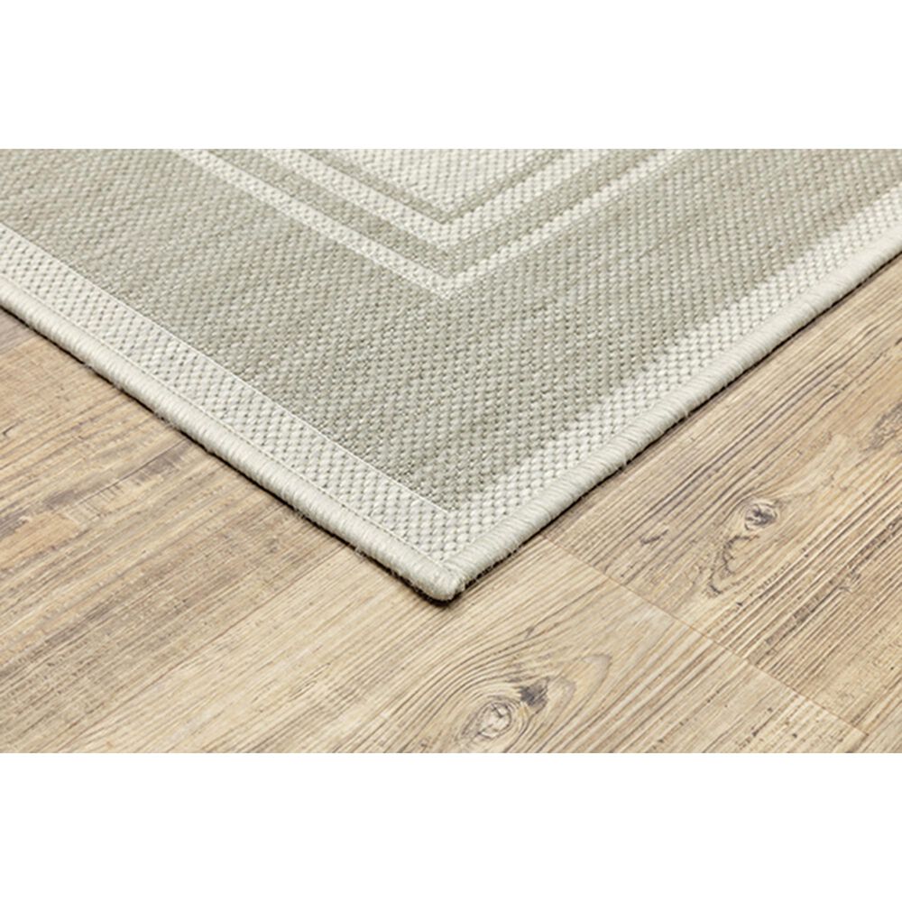 Oriental Weavers Portofino 6765W 6&#39;7&quot; x 9&#39;2&quot; Ivory Area Rug, , large
