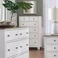 Archbold Furniture Company Portland 6-Drawer Chest in Snow White and Driftwood, , large